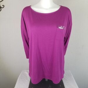 White Stag Single Pocket Purple Blouse